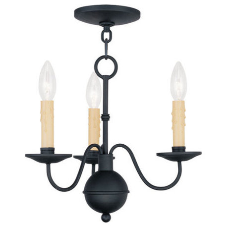 Heritage Mini Chandelier, Black