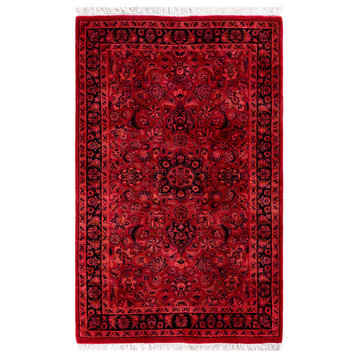 Fine Vibrance, One-of-a-Kind Hand-Knotted Area Rug Pink, 2' 8" x 4' 2"