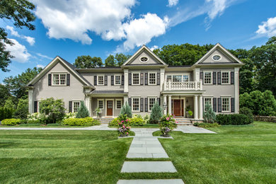 Example of a classic exterior home design in Boston