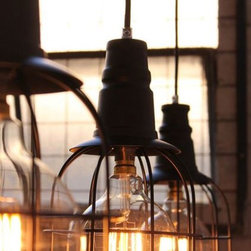 Industrial Cage Pendant Lights - Pendant Lighting
