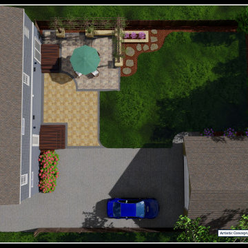 St. Louis Park Clean and Crisp Backyard