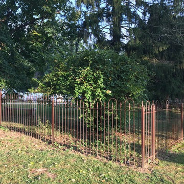 Wrought Iron Fence on Grade