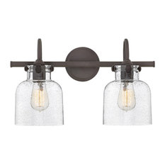 Hinkley Congress Bath Cylinder Glass 2-Light Vanity, Oil Rubbed Bronze