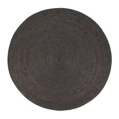 50 Most Por Tropical Round Area Rugs For 2018 Houzz Mod Kalkar Jute Area Rug Gray 4 Round Rugs