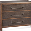 Metal Hall Chest in Coffee Bean and Antique Metal