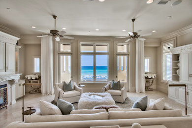 Living room - coastal living room idea