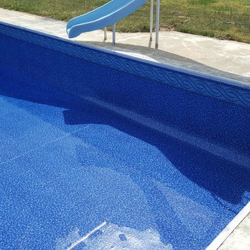 20' x 40' Inground liner replacement with walk-in steps & vermiculite bottom