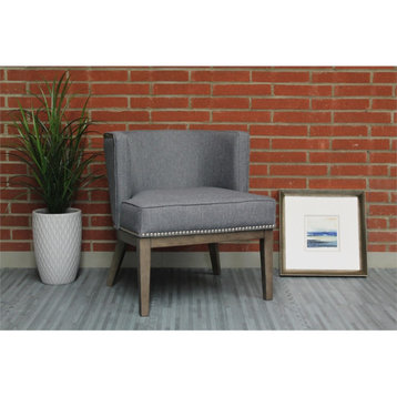 Scranton & Co Accent Chair in Medium Grey