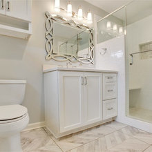Master bathroom & basement