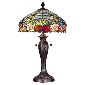 Evelyn 2 Light Table Lamp, Fieldstone