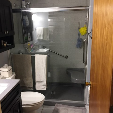 Subway Tile Shower - Huber Heights - Onyx Cloud/Fashion