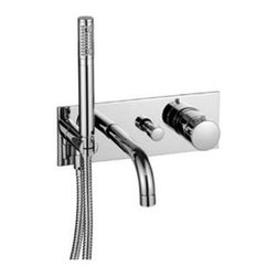 Fantini 1692B Cafe Thermostatic Single Control Tub Faucet Trim - Bathtub Faucets