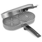 C. Palmer Mfg. Inc. - Original Pizzelle Iron - Flour, eggs, sugar, and butter-- what else could you possibly need to make a pizzelle? This Original Pizzelle Iron! Ideal for creating those traditional Italian waffle cookies, this pizzelle iron makes two 4.5 inch round pizzelles with ease. Add in vanilla, lemon zest, or your favorite flavoring, and savor that pizzelle!