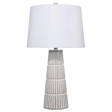 Evrard Gray Cement Table Lamp