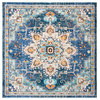Safavieh Madison Mad473M Traditional Rug, Blue and Light Blue, 10'0"x10'0" Square