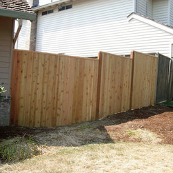 Solid Cedar Fence - Home Fencing And Gates