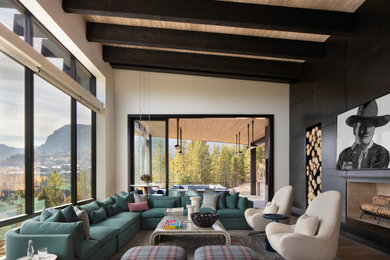 Example of a mountain style home design design in Other