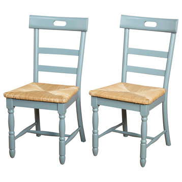 Briana Dining Chair, Set of 2, Antique Blue