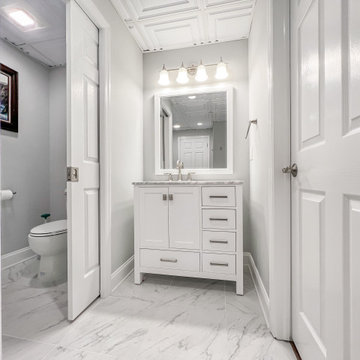 Featured Projects - Bathroom Build in Basement