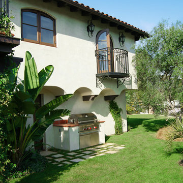 Mediterranean Hollywood Hills Home, Exterior Remodel