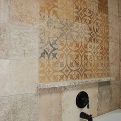 Master Bathrooms Tiles and  Antique Limestone - Showerheads And Body Sprays