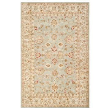 Safavieh Antiquity Collection AT822 Rug, Gray/Blue/Beige, 4'x6'