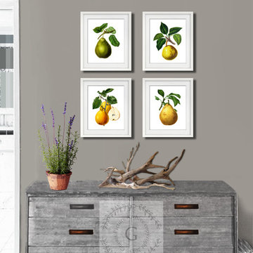 Pear Fruit Art prints Kitchen Wall decor ideas