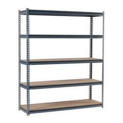 Edsal - Edsal 72 in. W x 72 in. H x 18 in. D Steel Commercial Shelving Unit UR1872 - Display And Wall Shelves 