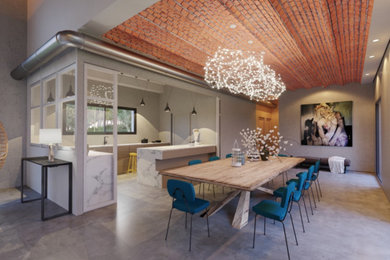Idée de décoration pour un salon design.