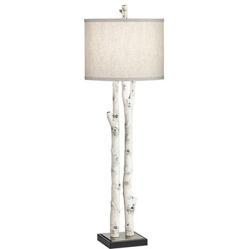 White Forest Table Lamp - Natural