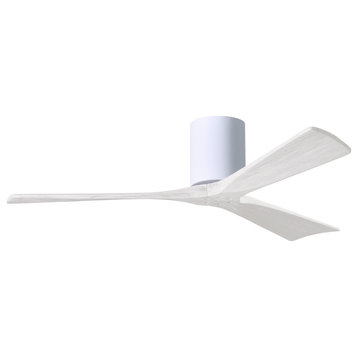 Irene-3H 52" Ceiling Fan, Gloss White/Matte White
