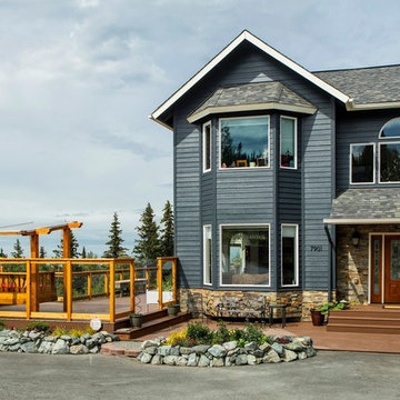 Greehouse and Deck Overlooking Anchorage, Alaska