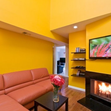 Contemporary Home in Annandale Adds Private Home Office and Den
