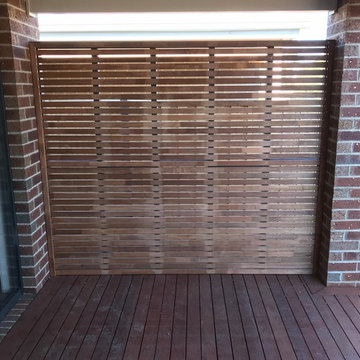 Merbau Privacy Screen, in Sunbury