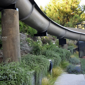 100' foot long family owned waterslide. Alamo, CA