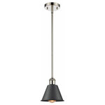 Innovations Lighting - Innovations Lighting 516-1S-PN-M8-BK Smithfield, 1 Light Mini Pendant Indust - Innovations Lighting Smithfield 1 Light 7 inch AntSmithfield 1 Light M Polished NickelUL: Suitable for damp locations Energy Star Qualified: n/a ADA Certified: n/a  *Number of Lights: 1-*Wattage:100w Incandescent bulb(s) *Bulb Included:No *Bulb Type:Incandescent *Finish Type:Polished Nickel