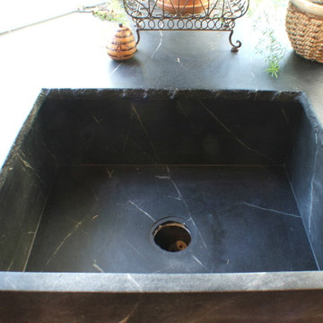 Custom Broken Edge Soapstone Countertops