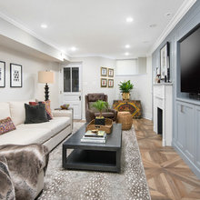 Family room cabinets