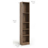Element 5 Shelf Narrow Bookcase