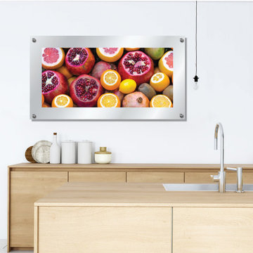 Citrus Fruit Wall Decor | Glass Standoff Gallery Wall Print
