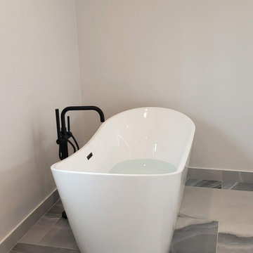 Endless Serenity: A Monochromatic Bathroom Remodel