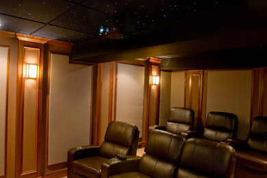 Custom Theater Room In A Country Home