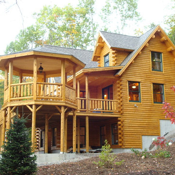 Big Twig Homes Katahdin cedar log home in Hendersonville North Carolina