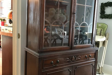 Repurposed antique china cabinet