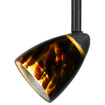 HT Track Light With Glass Shade, Brown Spot