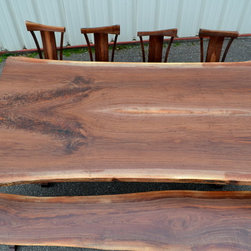 Live Edge Walnut Dining Set - Dining Sets