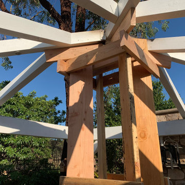 Fixing and Painting Fire Damaged Gazebo