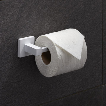 Italia Bianca Series Toilet Paper Holder, Matte White