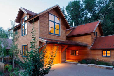 This is an example of a modern home in Denver.
