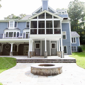 Composite Deck, Screened Porch, Underdeck Drainage and Patio